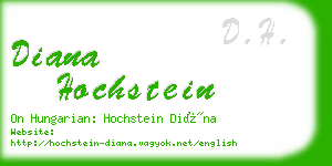 diana hochstein business card